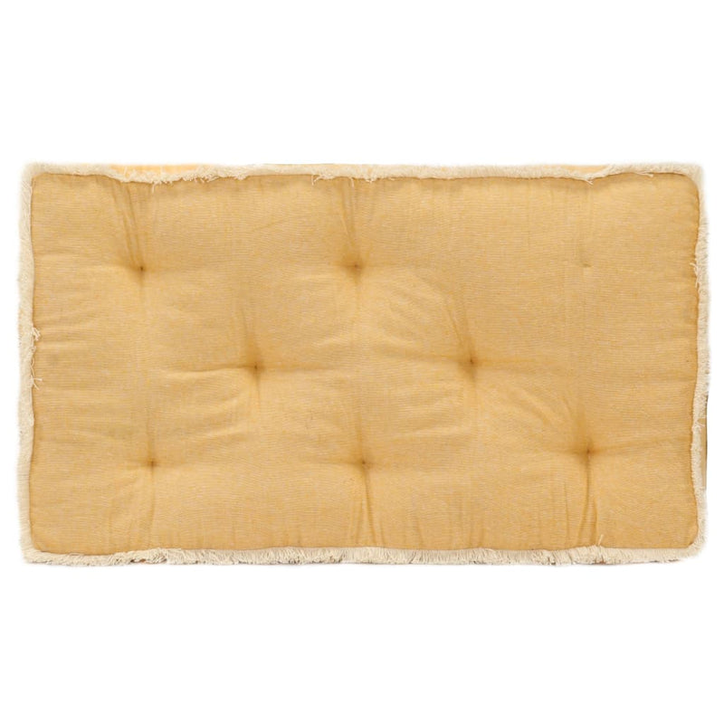 VidaXL cojín para sofá palet 73x40x7 cm amarillo