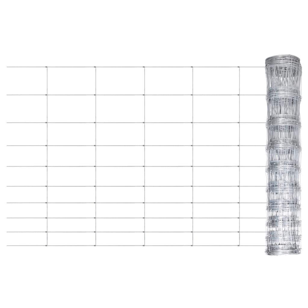 Vidaxl Hek 50x1 M Galvanized Steel Silver Colored