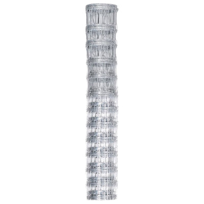 Vidaxl HEK 50x1.25 M Galvanizado de acero de plata de color