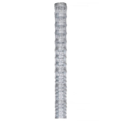 Vidaxl hek 50x1,6 m gegalvaniseerd staal zilverkleurig