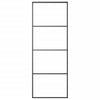 Vidaxl schuifdeur 76x205 cm aluminium en esg-glas zwart