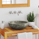 Vidaxl Sink Ø40x12 cm Marble grigio