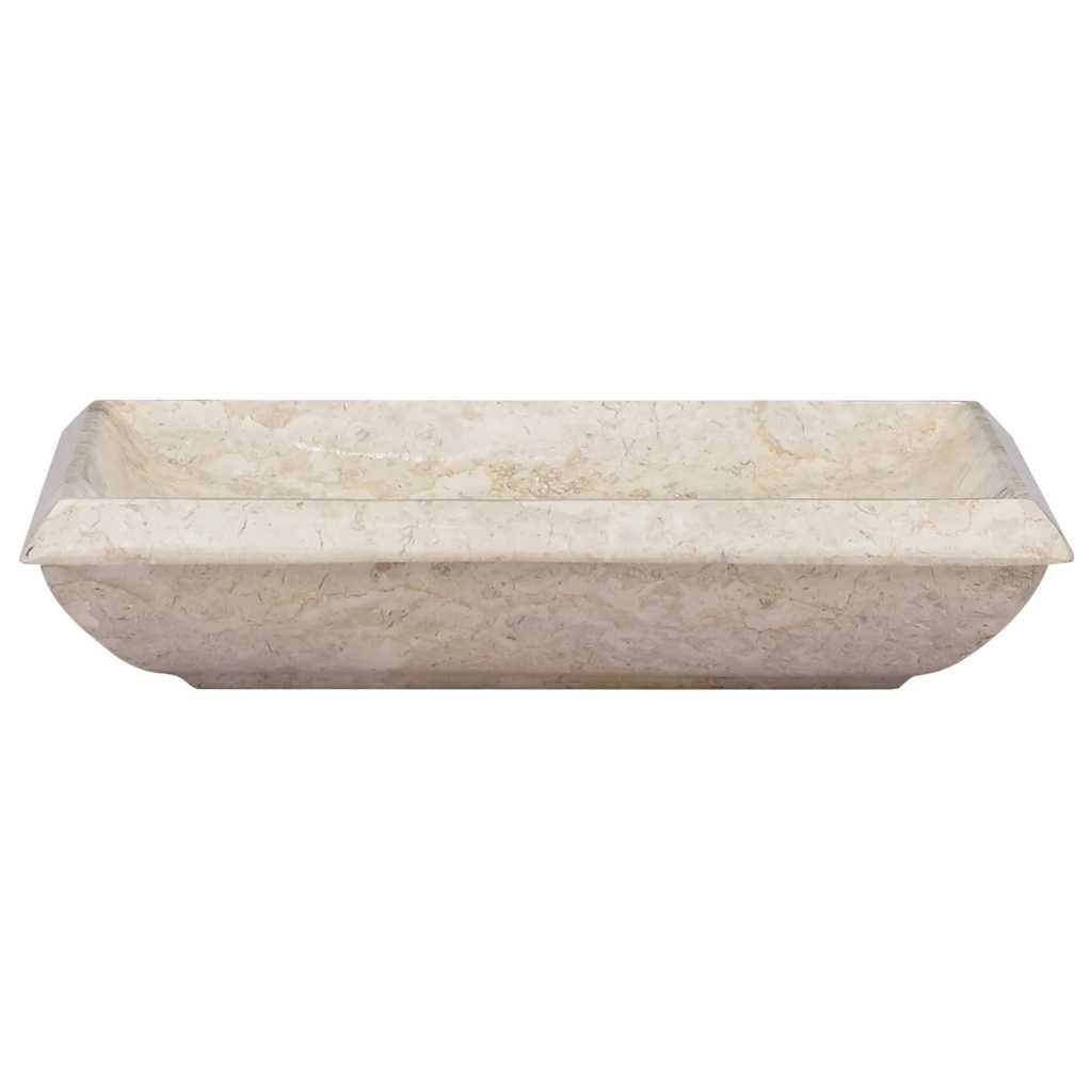 Vidaxl fregadero 50x35x10 cm de crema de mármol