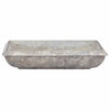 Vidaxl gootsteen 50x35x10 cm marmer grijs