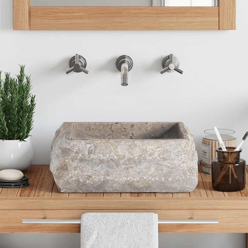 Vidaxl Sink 30x30x13 cm Marble Grigio