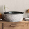 Vidaxl Sink Ø40x15 cm di marmo nero