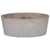 Vidaxl Sink Ø40x15 cm Marble grigio
