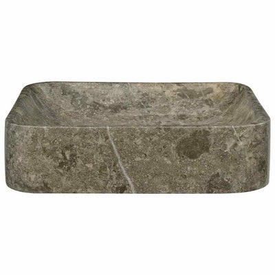 Vidaxl gootsteen 40x40x10 cm marmer grijs