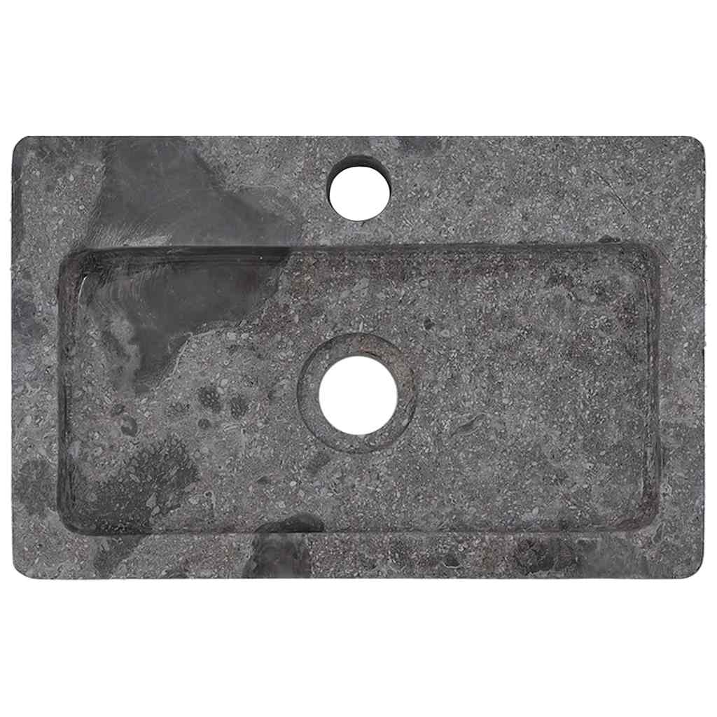 Vidaxl Washbasin Wall -Gris de mármol de 38x24x6.5 cm
