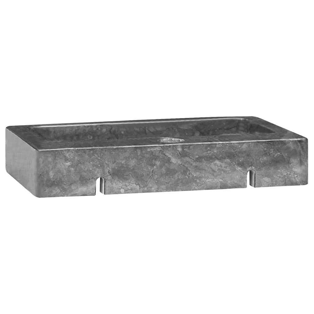 Vidaxl Washbasin Wall -Gris de mármol de 38x24x6.5 cm