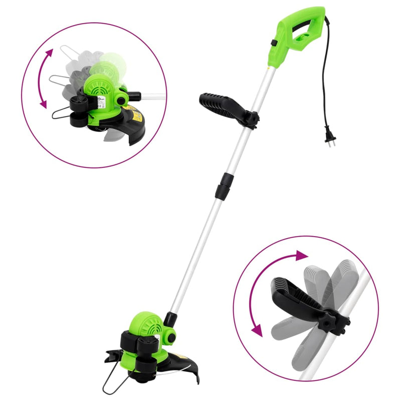 Vidaxl Grastrimmer Telescópico Eléctrico 29 cm 550 W