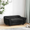 Vidaxl Dog Bank 72x45x30 cm peluche negro