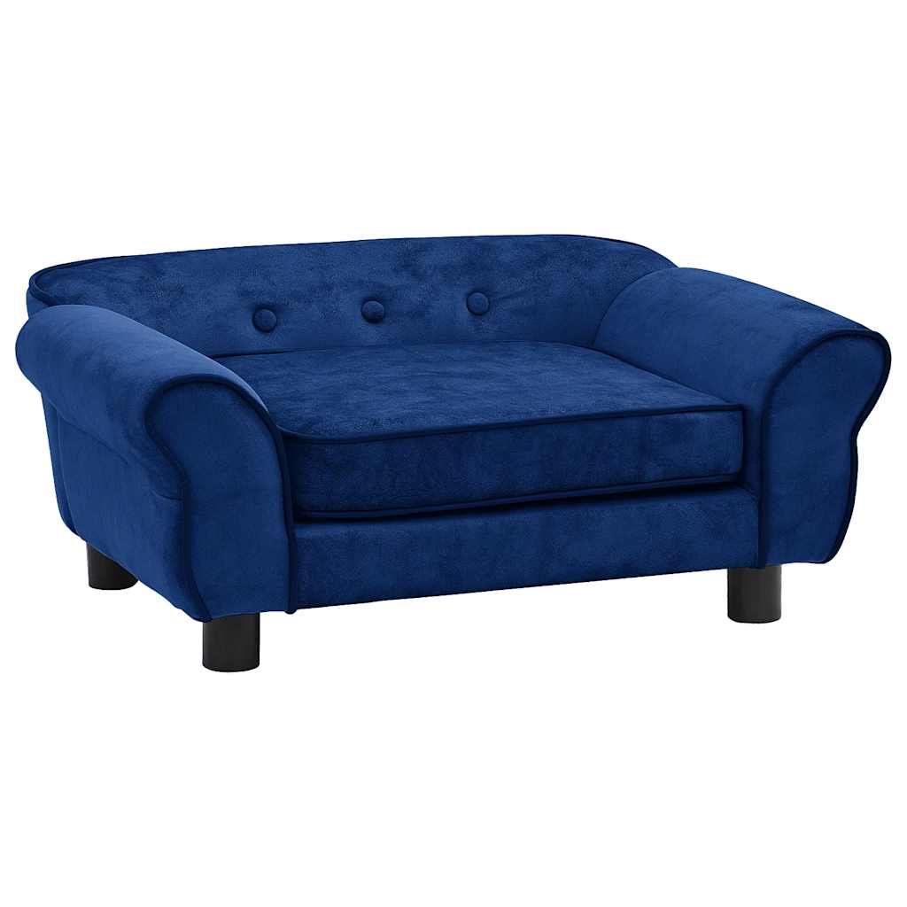 Vidaxl Dog Bank 72x45x30 cm peluche azul