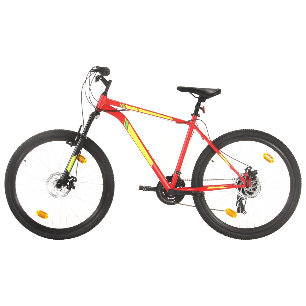 Vidaxl Mountain Bike 21 Gears da 27,5 pollici ruote 42 cm Red