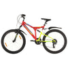 Vidaxl MountainBike 21 ingranaggi da 26 pollici ruote 49 cm di rosso