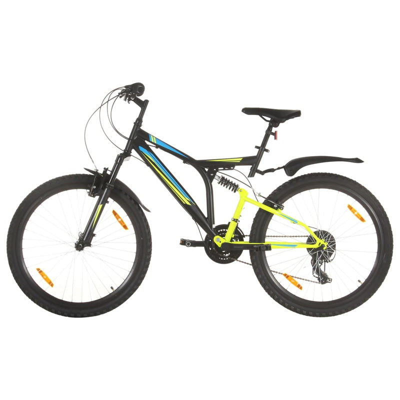 VidaXL bicicleta de montaña 21 marchas 26 pulgadas ruedas 49 cm negro