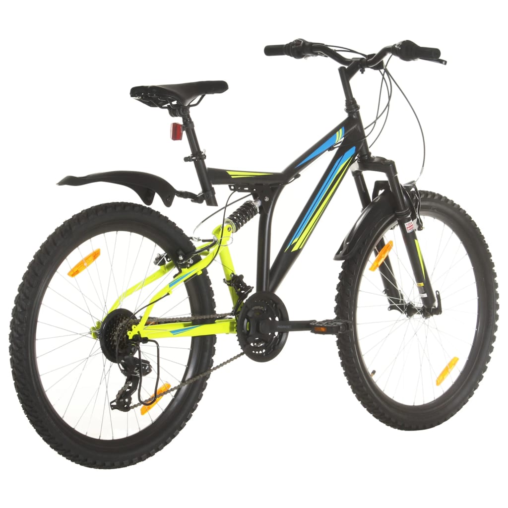 VidaXL bicicleta de montaña 21 marchas 26 pulgadas ruedas 49 cm negro