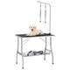 Vidaxl Table de ajuste de perro ajustable con 2 bucles y ciencia de almacenamiento
