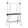 Vidaxl Table de ajuste de perro ajustable con 2 bucles y ciencia de almacenamiento
