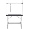 Vidaxl Table de ajuste de perro ajustable con 2 bucles y ciencia de almacenamiento