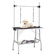 Vidaxl Table de ajuste de perro ajustable con 2 bucles y ciencia de almacenamiento