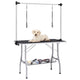 Vidaxl Table de ajuste de perro ajustable con 2 bucles y ciencia de almacenamiento
