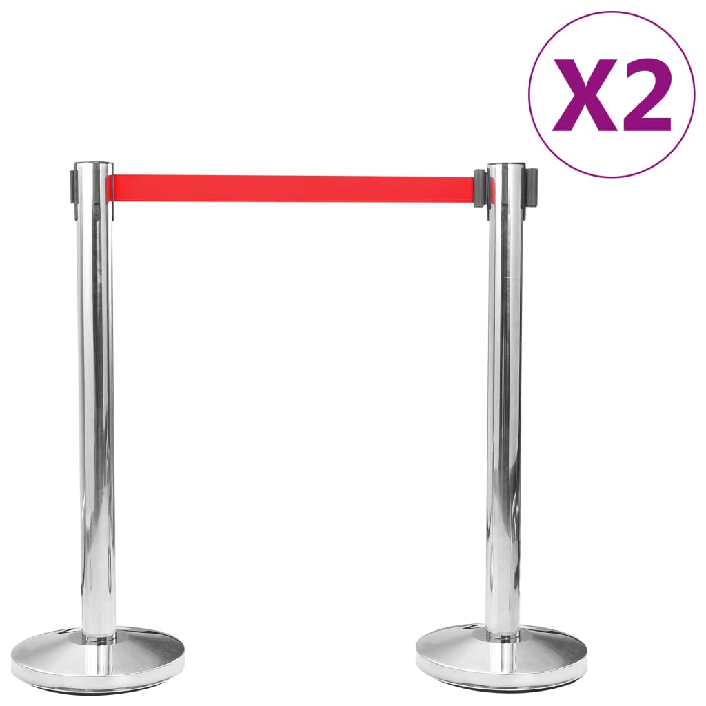 Vidaxl Vendite Post 4 St con pneumatici in acciaio inossidabile colorato