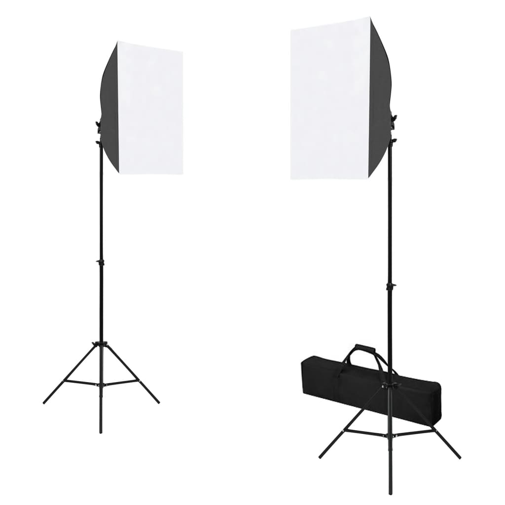Vidaxl Photo Studio Set con lampade softbox, sfondo e riflettore