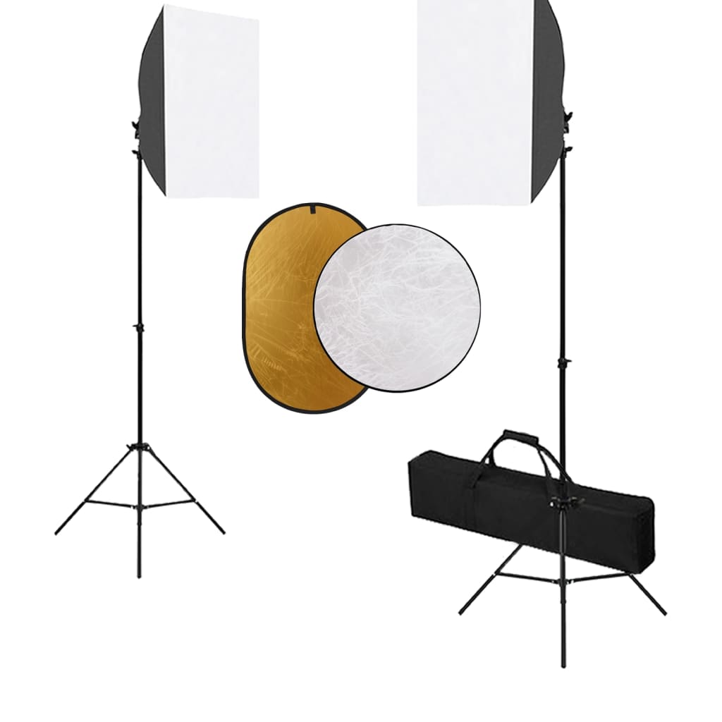 Vidaxl Photo Studio Set con lampade e riflettore softbox