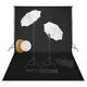 Vidaxl Photo Studio Set con lampade, ombrelli, sfondo e riflettore
