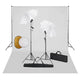 Vidaxl Photo Studio Set con lampade, ombrelli, sfondo e riflettore