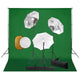 Vidaxl Photo Studio Set con lampade, ombrelli, sfondo e riflettore