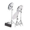 Vidaxl Photo Studio Set con lampade, ombrelli, sfondo e riflettore