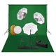 Vidaxl Photo Studio Set con lampade, ombrelli, sfondo e riflettore