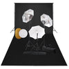 Vidaxl Photo Studio Set con lampade, ombrelli, sfondo e riflettore