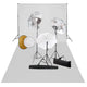 Vidaxl Photo Studio Set con lampade, ombrelli, sfondo e riflettore