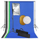 Vidaxl Photo Studio Set con lampade softbox, sfondo e riflettore