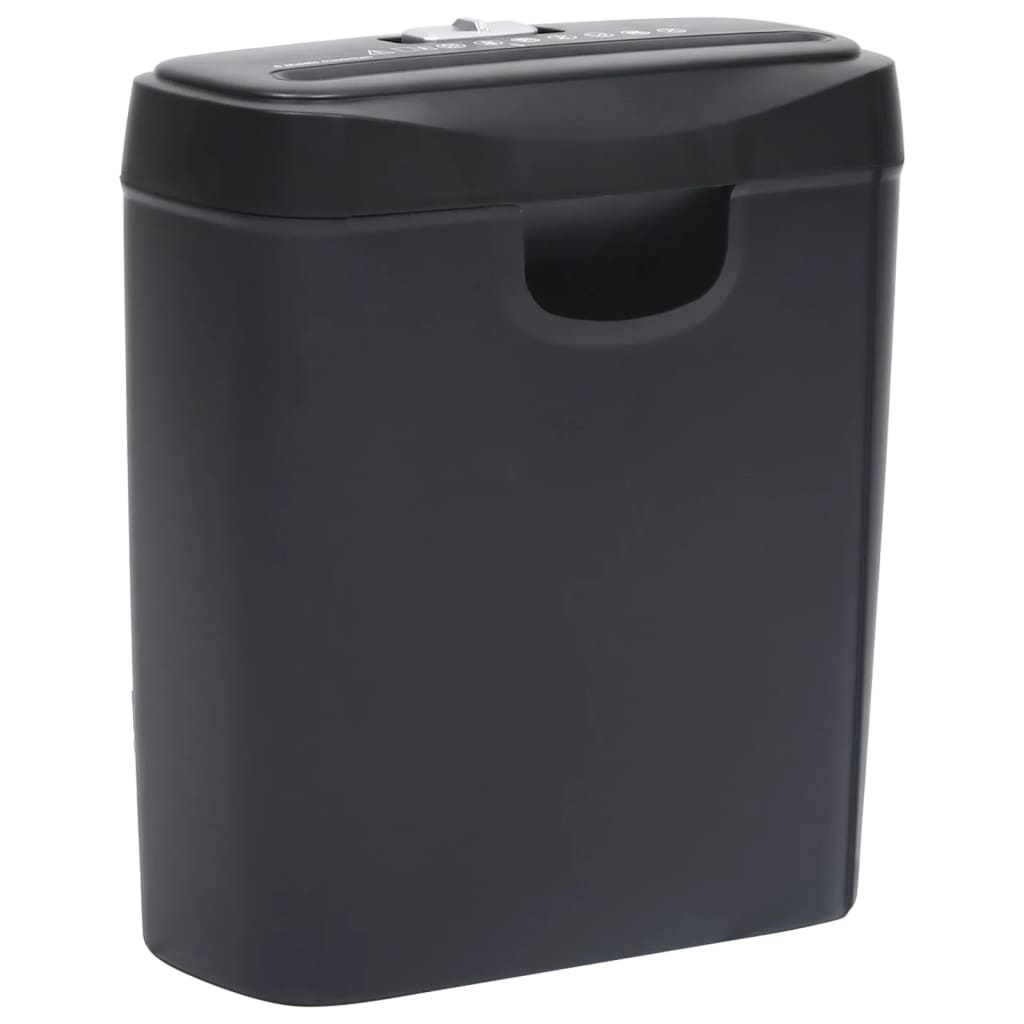 Vidaxl Paper Shredder 6 pagine Stripcut Nero