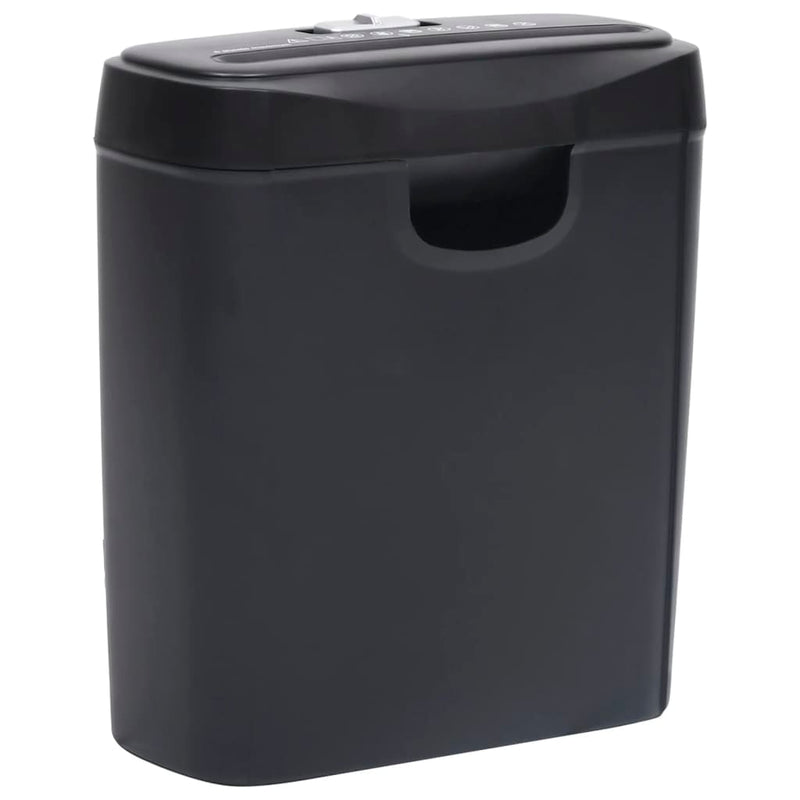 Vidaxl Paper Shredder 6 pagine Stripcut Nero
