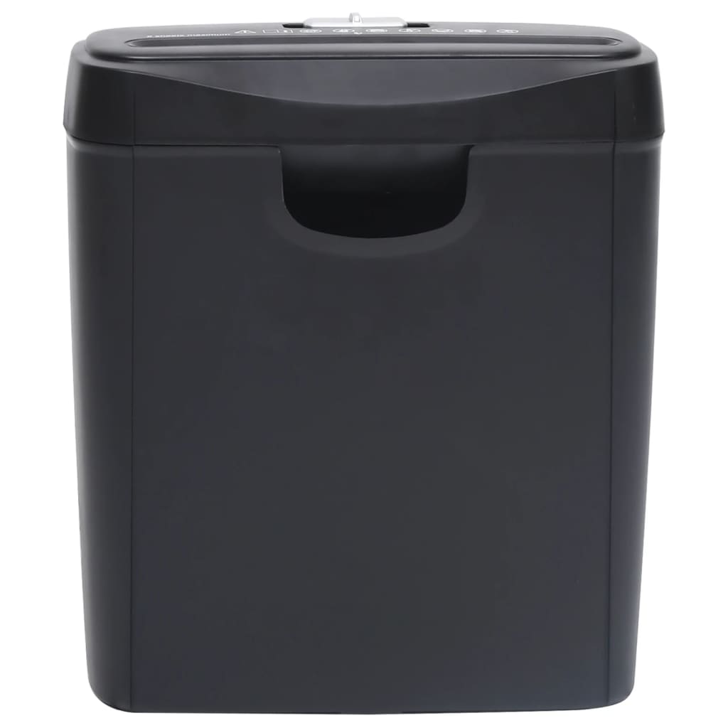 Vidaxl Paper Shredder 6 pagine Stripcut Nero