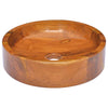 Vidaxl Washbasin Ø40x10 cm de teca sólida