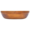 Vidaxl Washbasin Ø40x10 cm de teca sólida