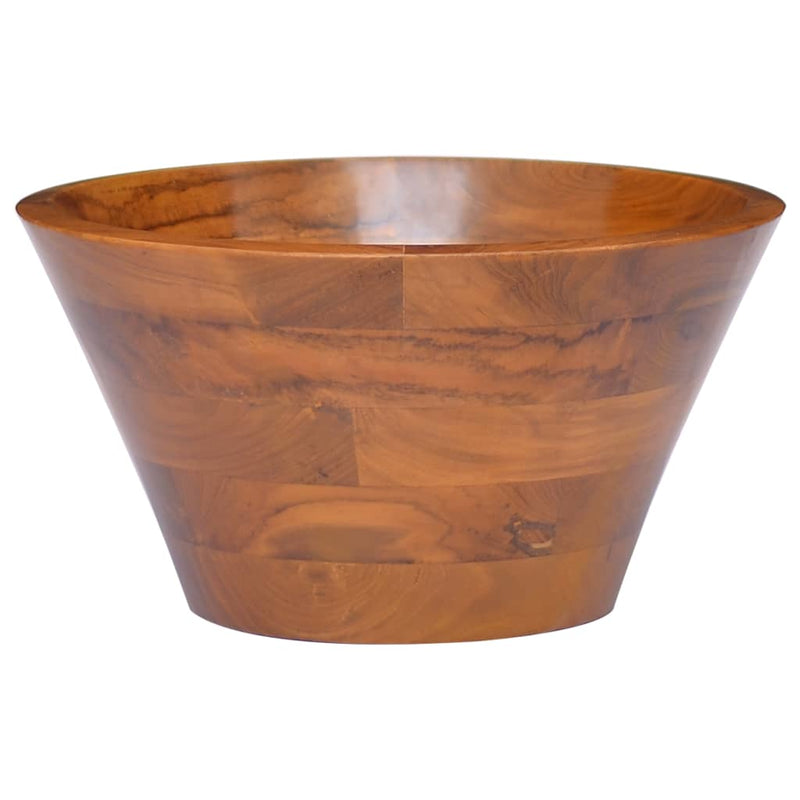 Vidaxl Washbasin Ø40x20 cm de teca sólida
