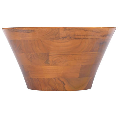 Vidaxl Washbasin Ø40x20 cm de teca sólida