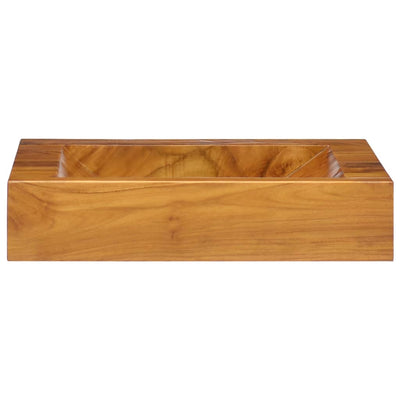Vidaxl Washbasin 50x35x10 cm de teca sólida