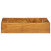 Vidaxl Washbasin 50x35x10 cm de teca sólida