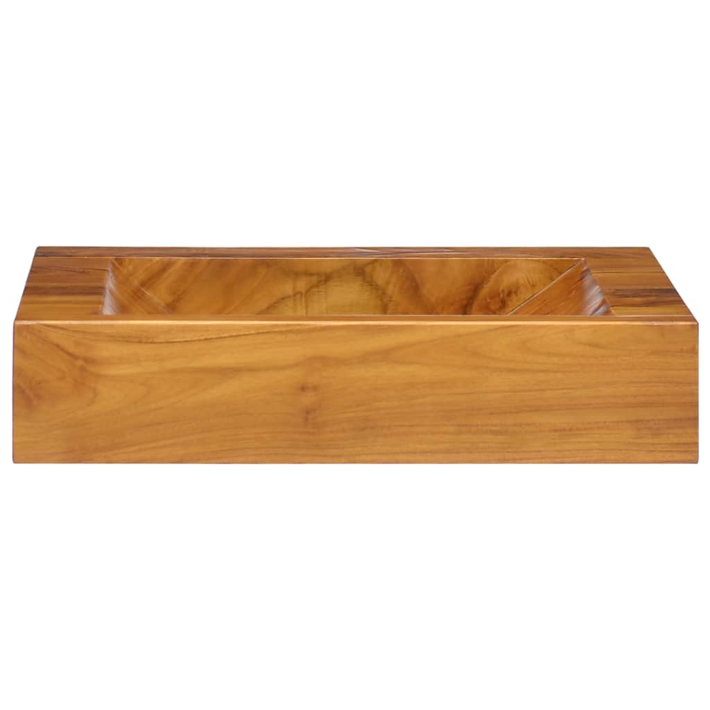 Vidaxl Washbasin 50x35x10 cm de teca sólida