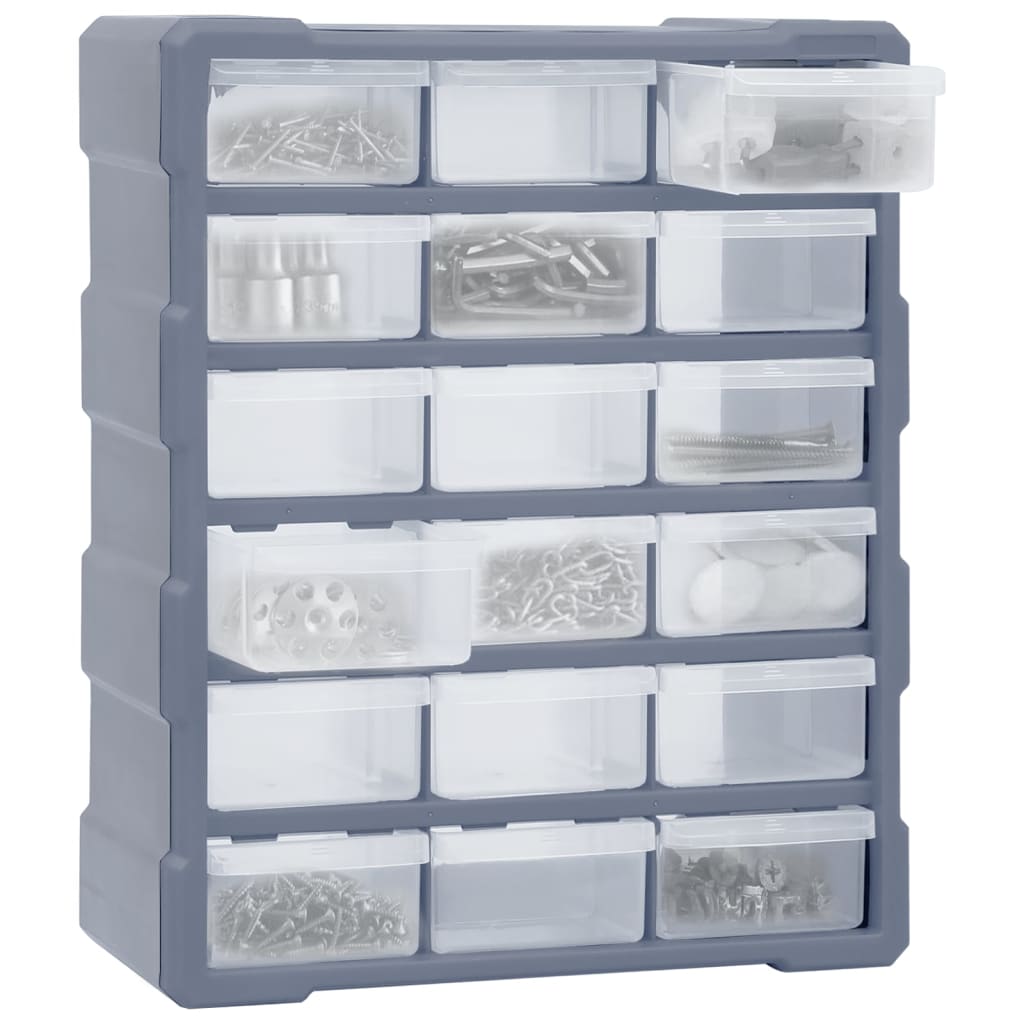 Organizador de Vidaxl con 18 cajones medianos 38x16x47 cm