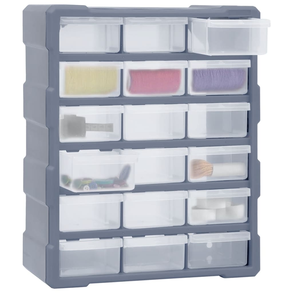 Organizador de Vidaxl con 18 cajones medianos 38x16x47 cm