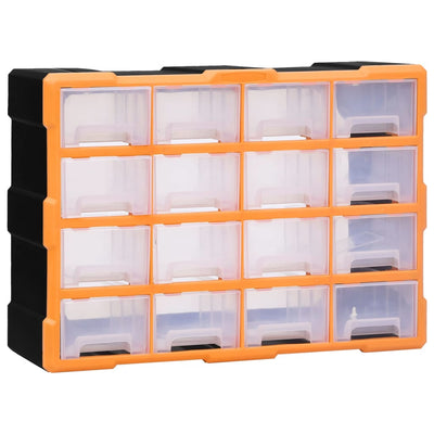 Organizzatore Vidaxl con 16 cassetti medi 52x16x37 cm